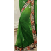 Dazzling Green Designer Embroiderd Border Saree Dazzling Green Designer Embroiderd Border Saree